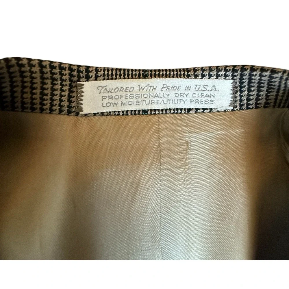Silk Glen Plaid Blazer SOUTHAMPTON for NORDSTROM Men's 41R Sport Coat Jacket